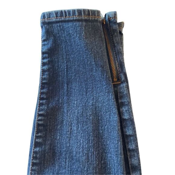Anne Klein Women's Skinny Jeans Missy Denim Stretchy Side Zip Dark Wash Size 12 - Picture 8 of 15